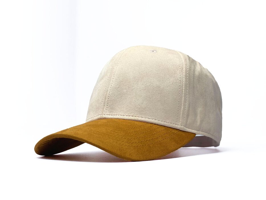 Baseball Cap (Cream & Brown)
